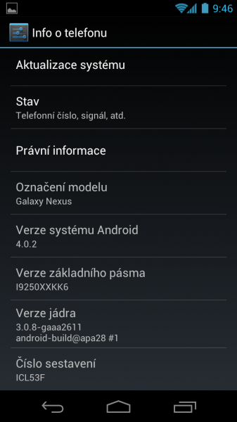 Galaxy Nexus 4.0.2