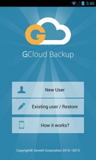 G Cloud Apps Backup Key root