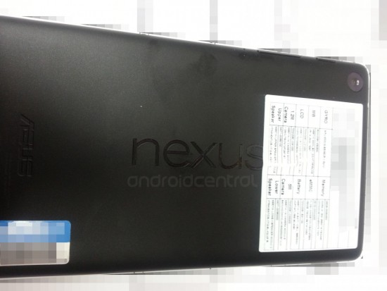 Nexus 7 leak