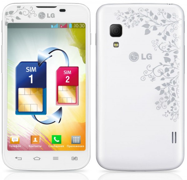 LG Optimus L5 II flowers